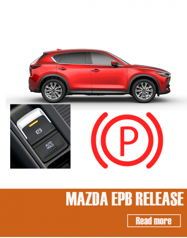 How to activate and deactivate Mazda electronic parking brake EPB maintenance mode